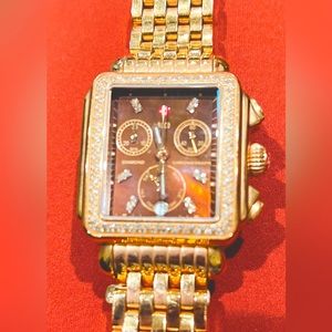 Michele Rose Gold Deco watch- Women’s